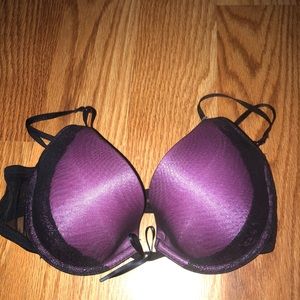 Purple/Black laced bra
